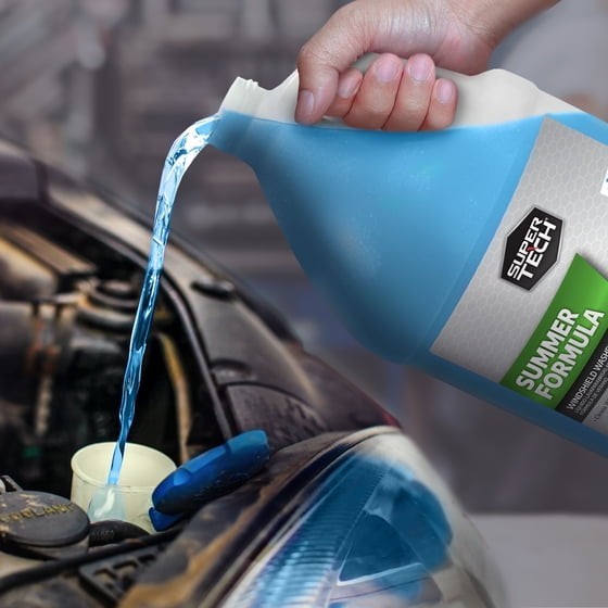 3 Pack Summer Windshield Washer Fluid - Protects Down to +32°F, 1 Gallon Each