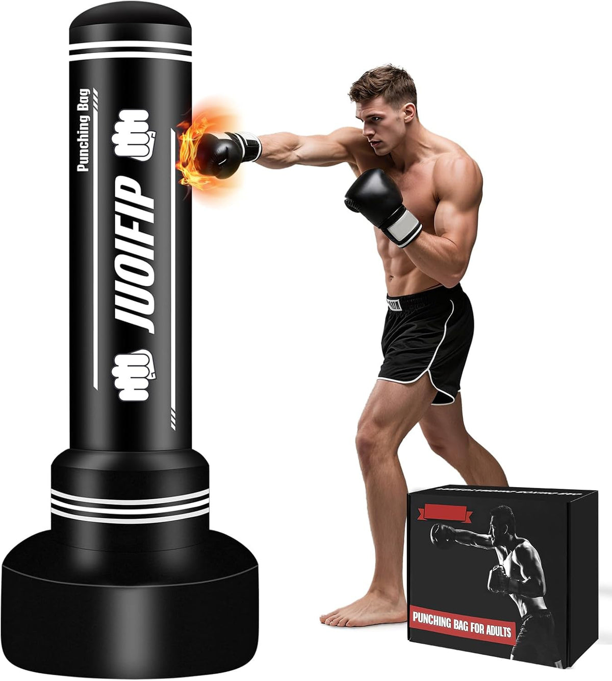 Freestanding Punching Bag with Stand for MMA Boxing Kickboxing Training