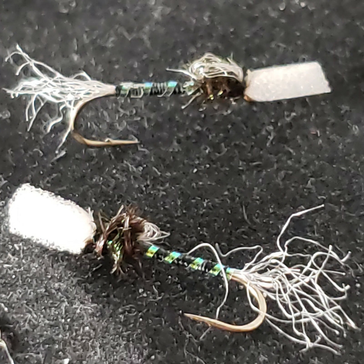 Fly Fishing Dry Fly Midge Suspended Pupa Black #16 - Custom Tied