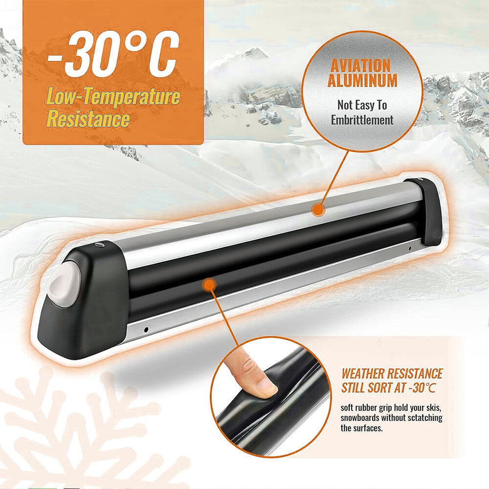 Roof Rack Carriers for Ski and Snowboard Mounting - Fits Porsche Panamera