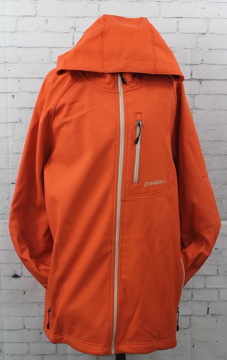 Men's Softshell Jacket in Burnt Ochre - Water-Resistant Outdoor Coat