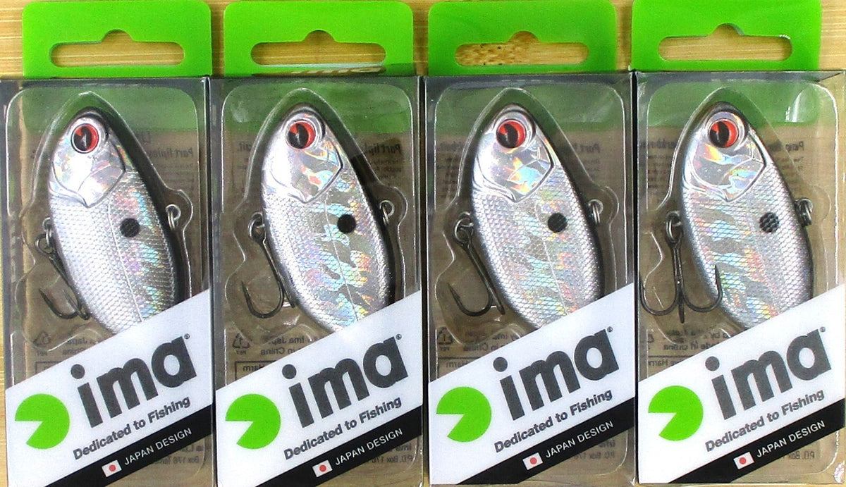 Lipless Crankbaits Suspending Vibe 70 - Silver Lining, 2 3/4 Inch, 3/8 Oz, 4-Pack