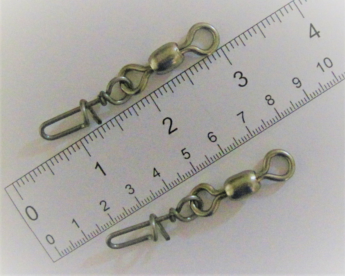 Fishing Swivels 4/0 200lb Steel Corkscrew Tackle - Pack of 12