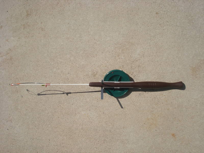 21-Inch Ice Fishing Rod and Reel Combo with Line, Jig, Bobber & Stand