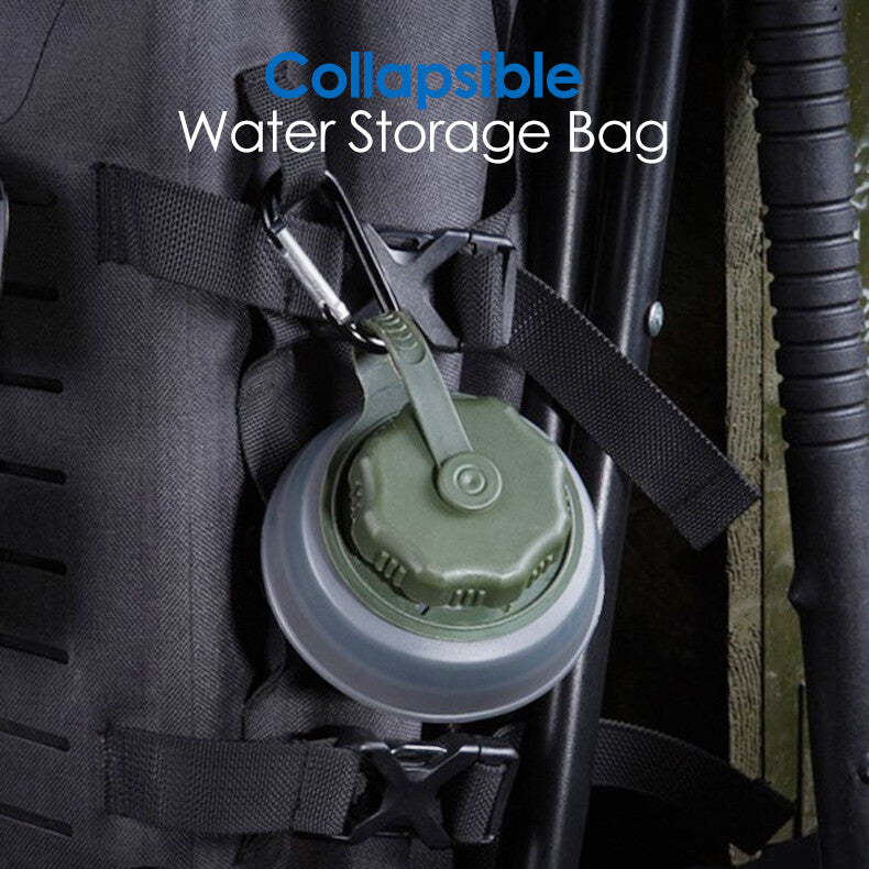 Collapsible Water Filter Bottle with Straw - 750ml Reusable Travel Hydration