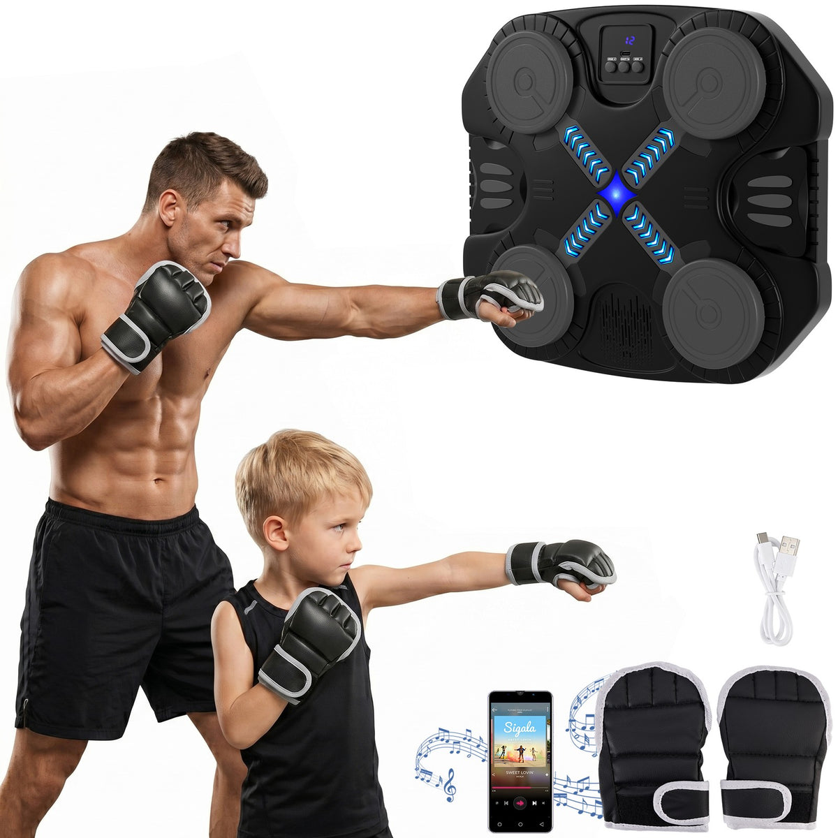 Kids Smart Music Punching Machine - Interactive Electronic Toy for Children