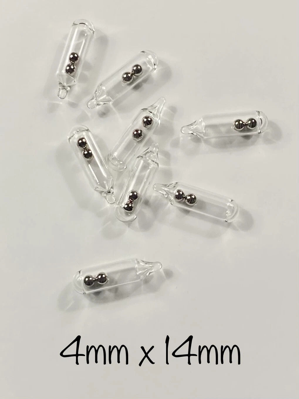 Glass Rattles for Fishing Baits, Worms, Flies & Lures – Multiple Sizes & Quantities