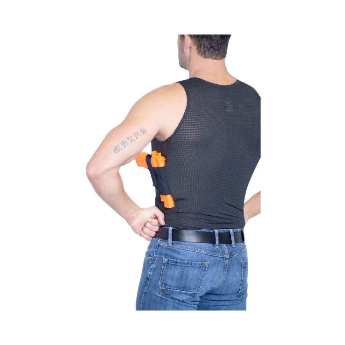 Concealed Carry Mesh Tank Top with Dual Holsters for Men