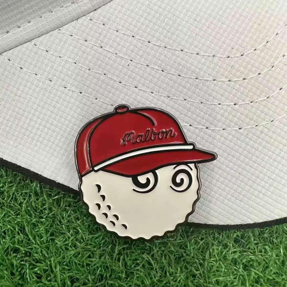 Golf Ball Marker with Magnetic Clip and Bucket Hat Accessory