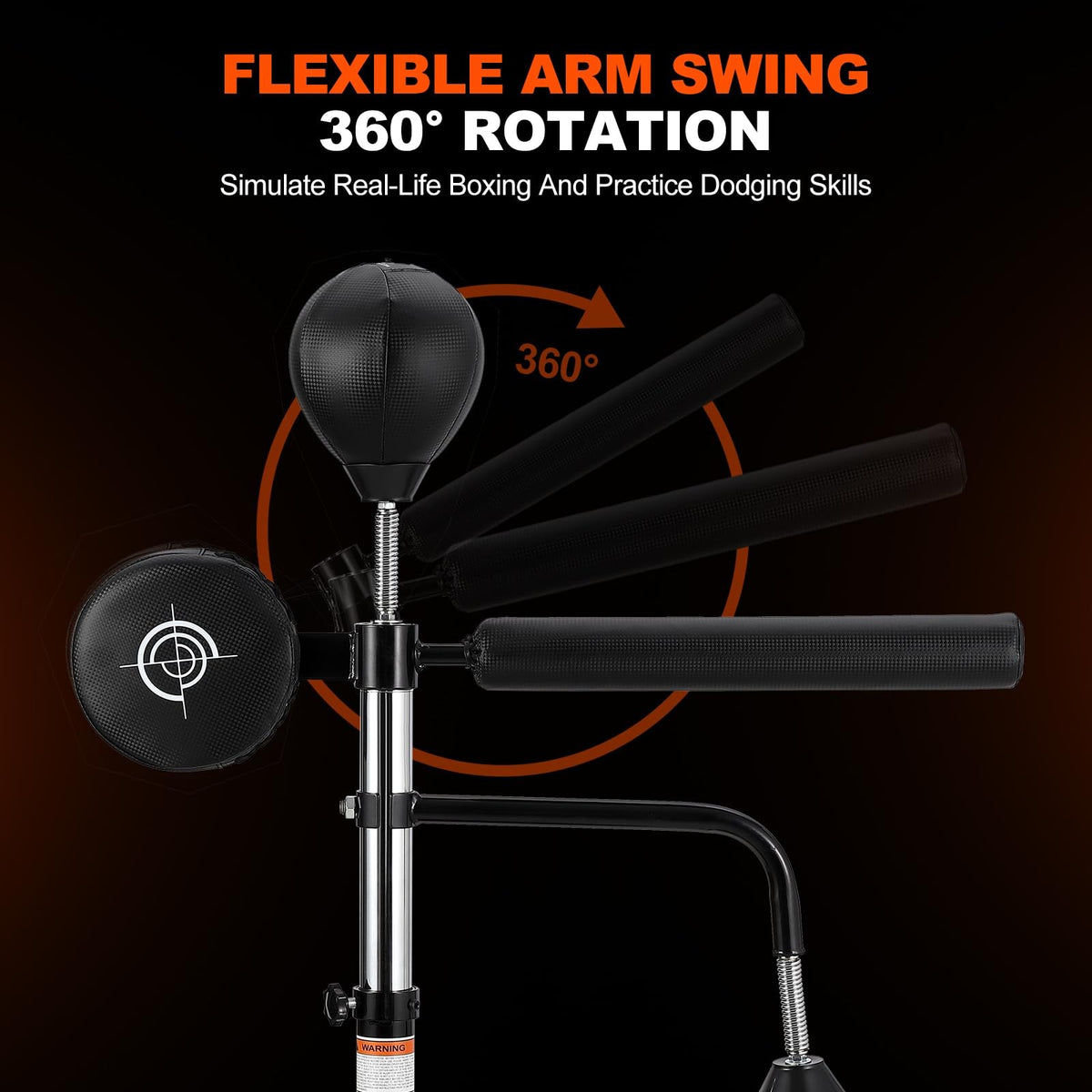 Heavy Punching Bag with Stand for Boxing and Martial Arts Training - Adjustable Height