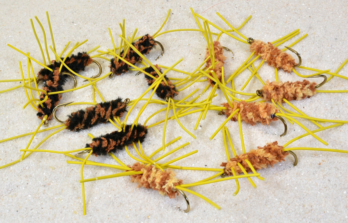 Fly Fishing Rubber Legs Stone Fly Pattern - Assorted Hooks & Colors - Mustad Hook