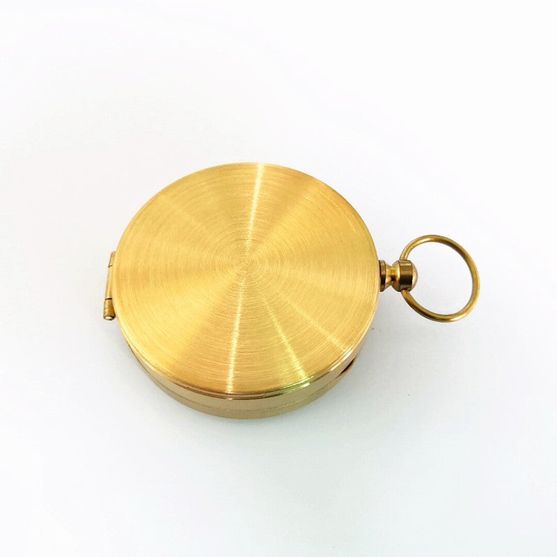 Outdoor Brass Pocket Compass Military Hiking Camping Navigation Tool