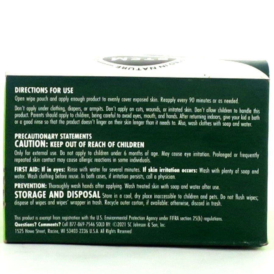 Mosquito Repellent Wipes - Botanical Insect & Bug Spray, 10 Pack