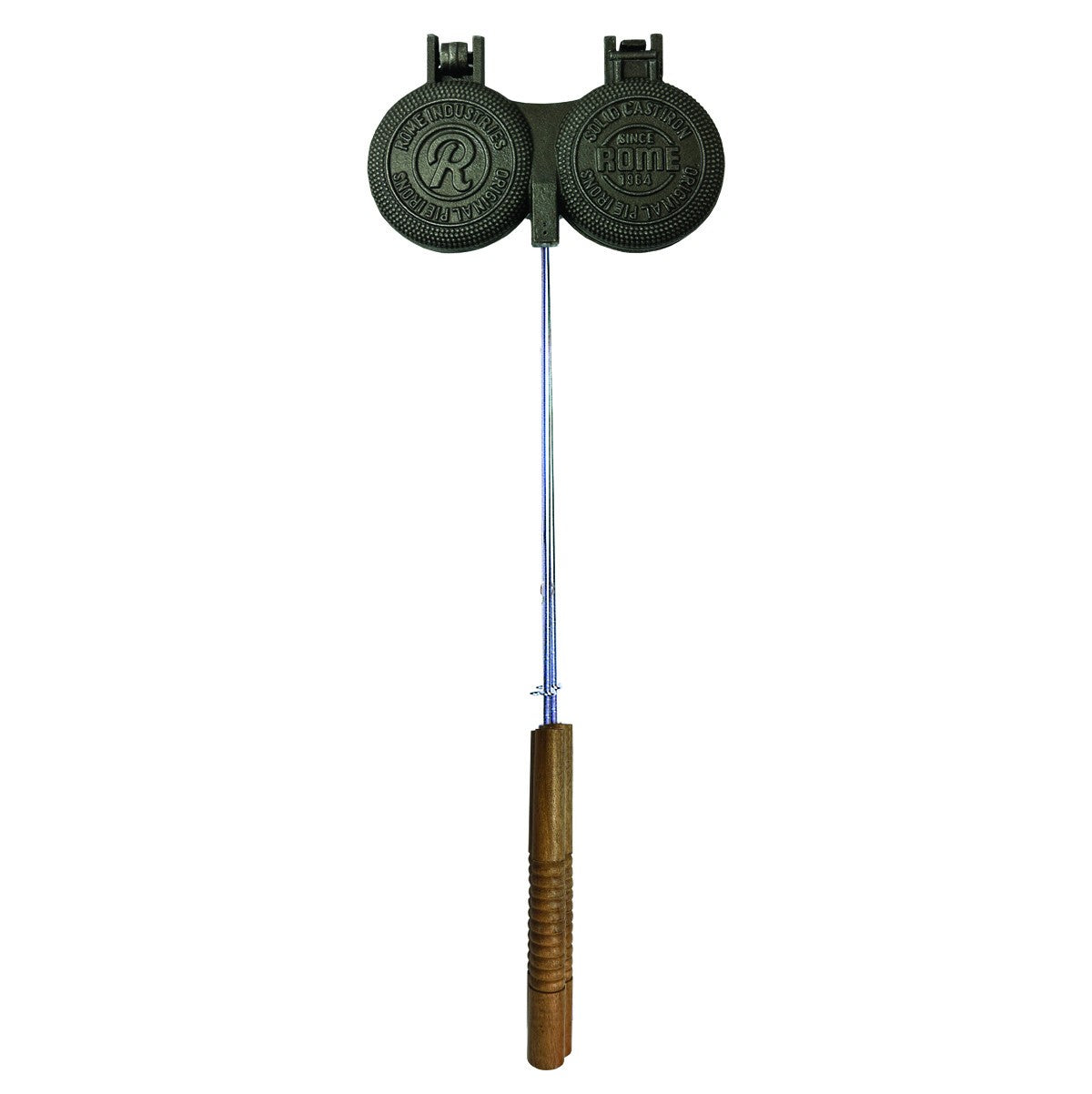 Cast Iron Double Round Pie Iron for Campfire Sandwiches and Pies