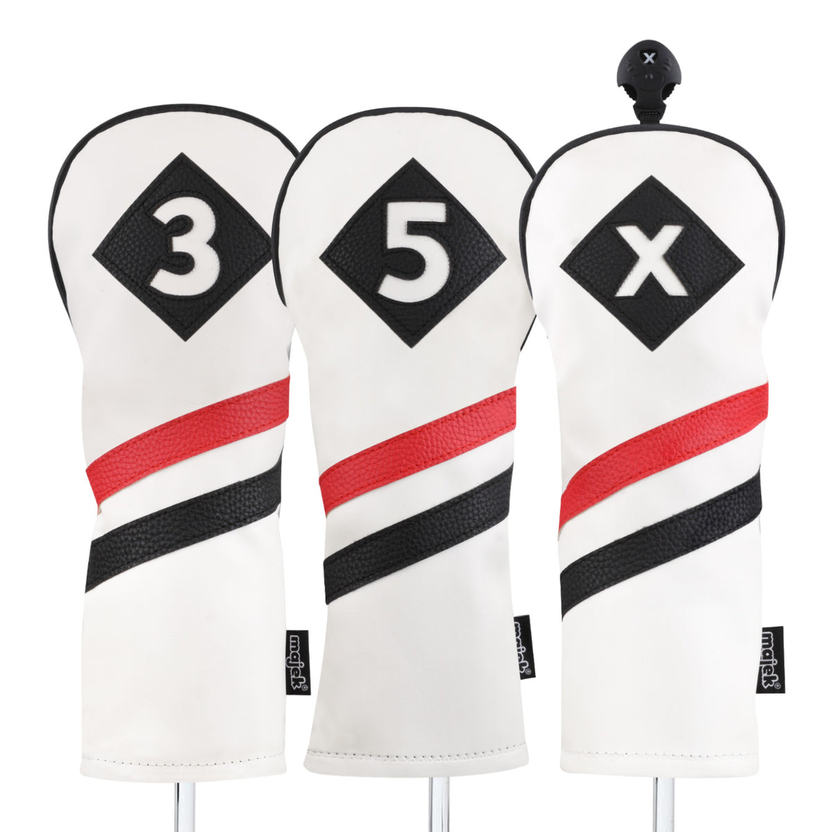 Golf Fairway Wood Headcover - Vintage Leather Style for 3-7X Clubs
