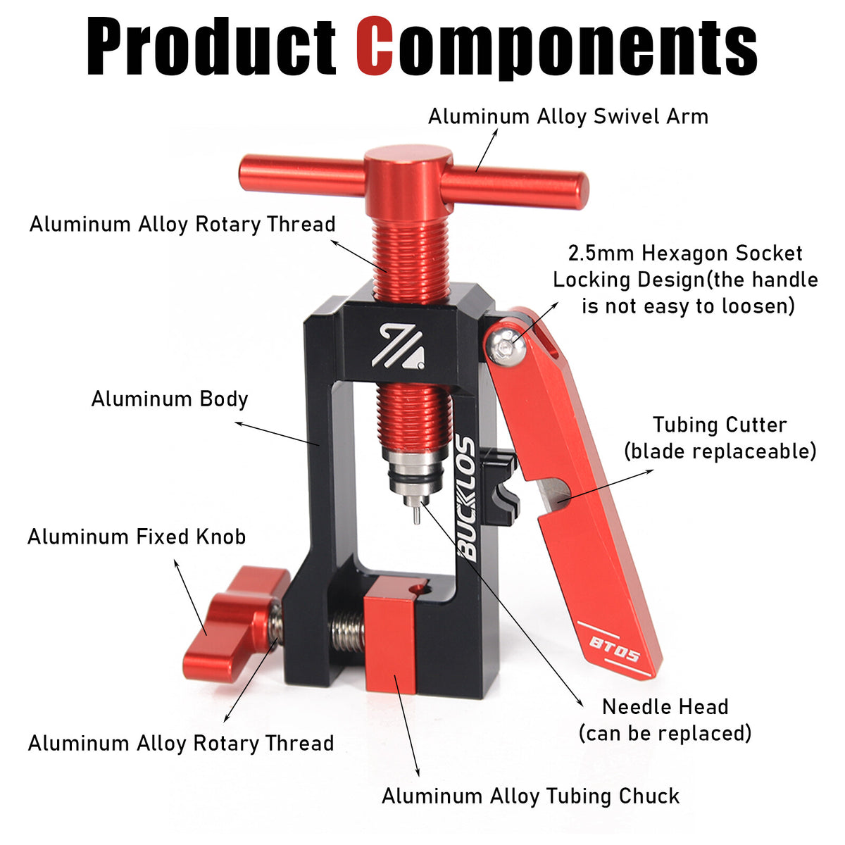 Bicycle Hydraulic Disc Brake Oil Needle Tool and Hose Cutter Kit
