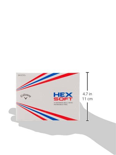 Hex Soft Golf Balls 2 Dozen Pack - Low Compression Distance Balls for Straight Shots