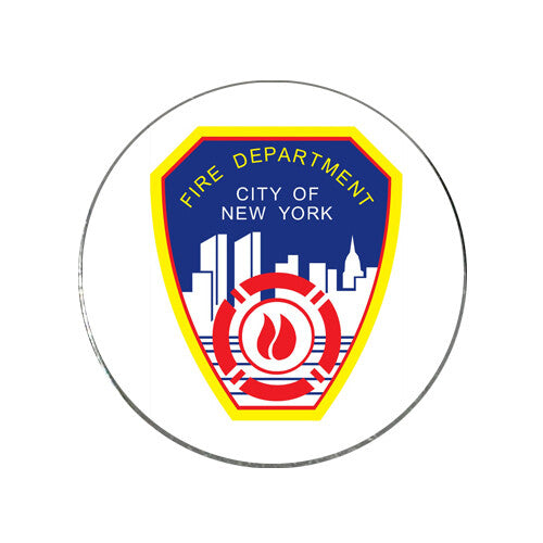 Firefighter Golf Ball Marker - NYFD New York Fire Department Badge, Waterproof, USA Made