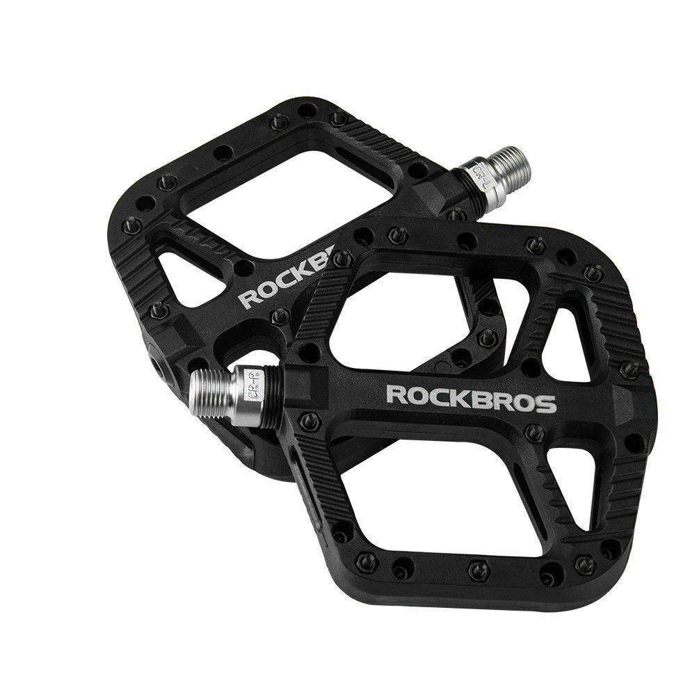 Lightweight Nylon Bike Pedals with 9/16" DU Bearings for Mountain & Road Bikes