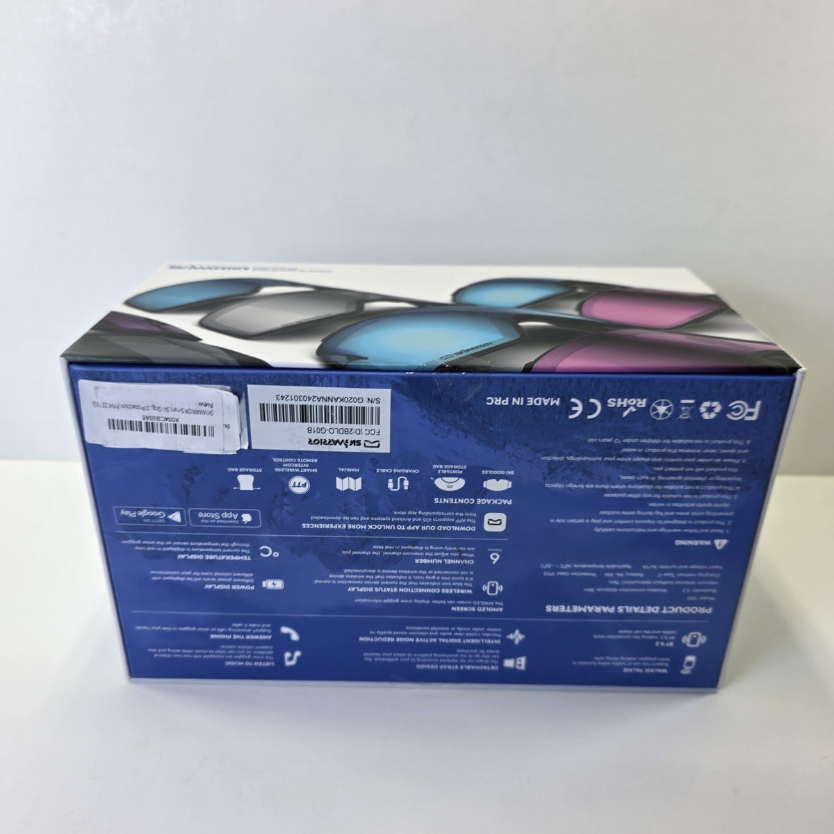 Wireless Ski Goggles with Bluetooth Intercom Pink Zeiss Lens - Smart Snow Sports Gear