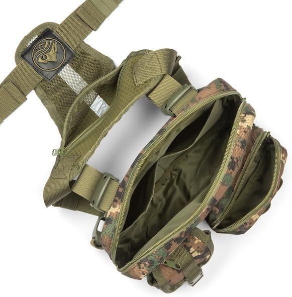 Tactical Chest Rig for Men and Women - Versatile Green Camouflage Pack
