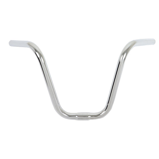 Lowrider Steel Riser Bicycle Handlebar - 9 Inch Chrome 25.4mm