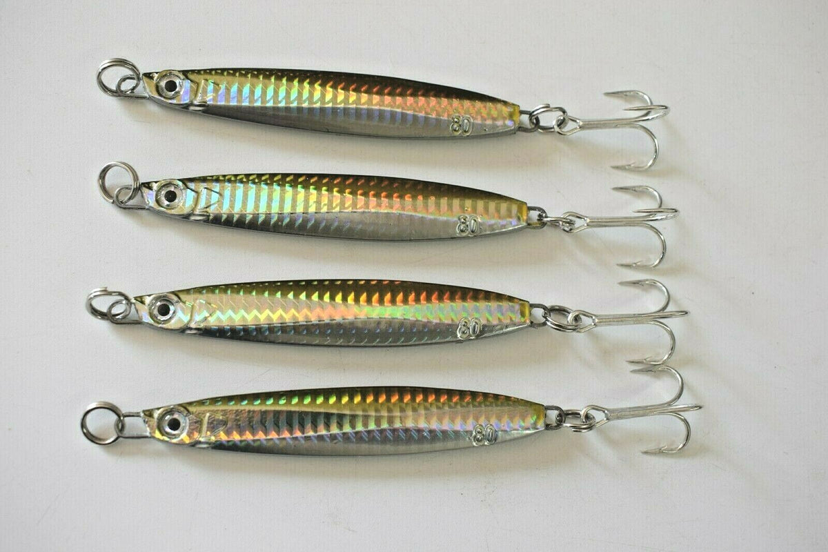 Metal Jig Colt Sniper 80g Saltwater Fishing Lures Set - Brown, Multiple Pieces