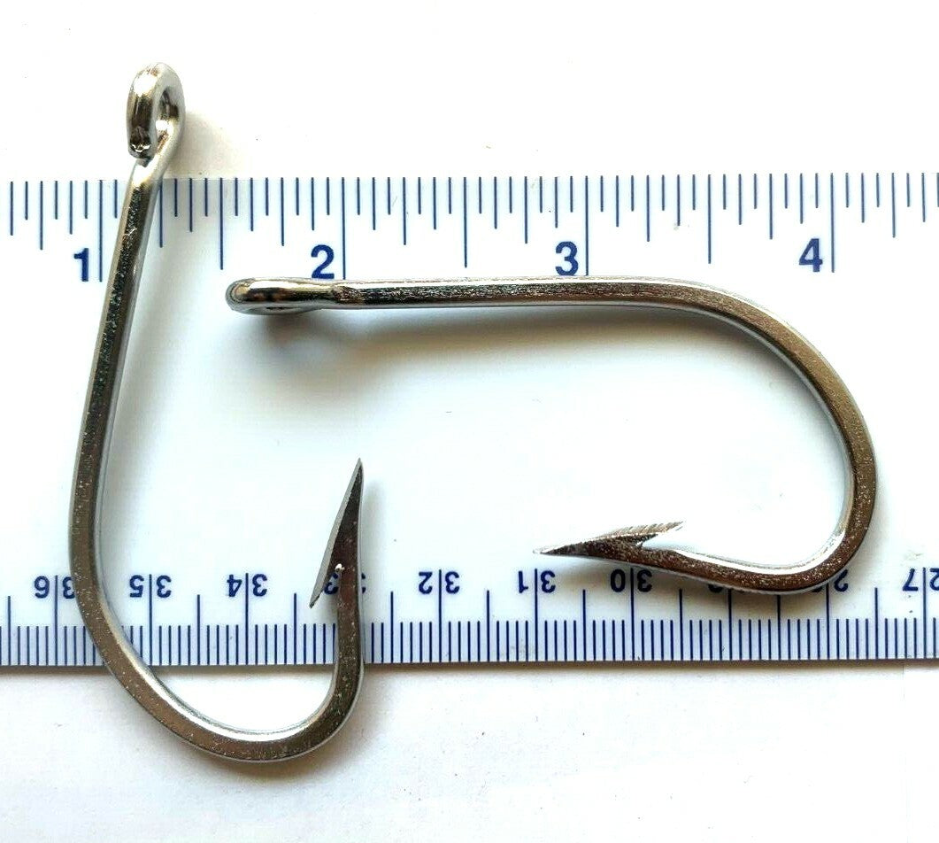 Big Game Fishing Hooks 7/0 Stainless Steel 50 Pack for Saltwater Fishing