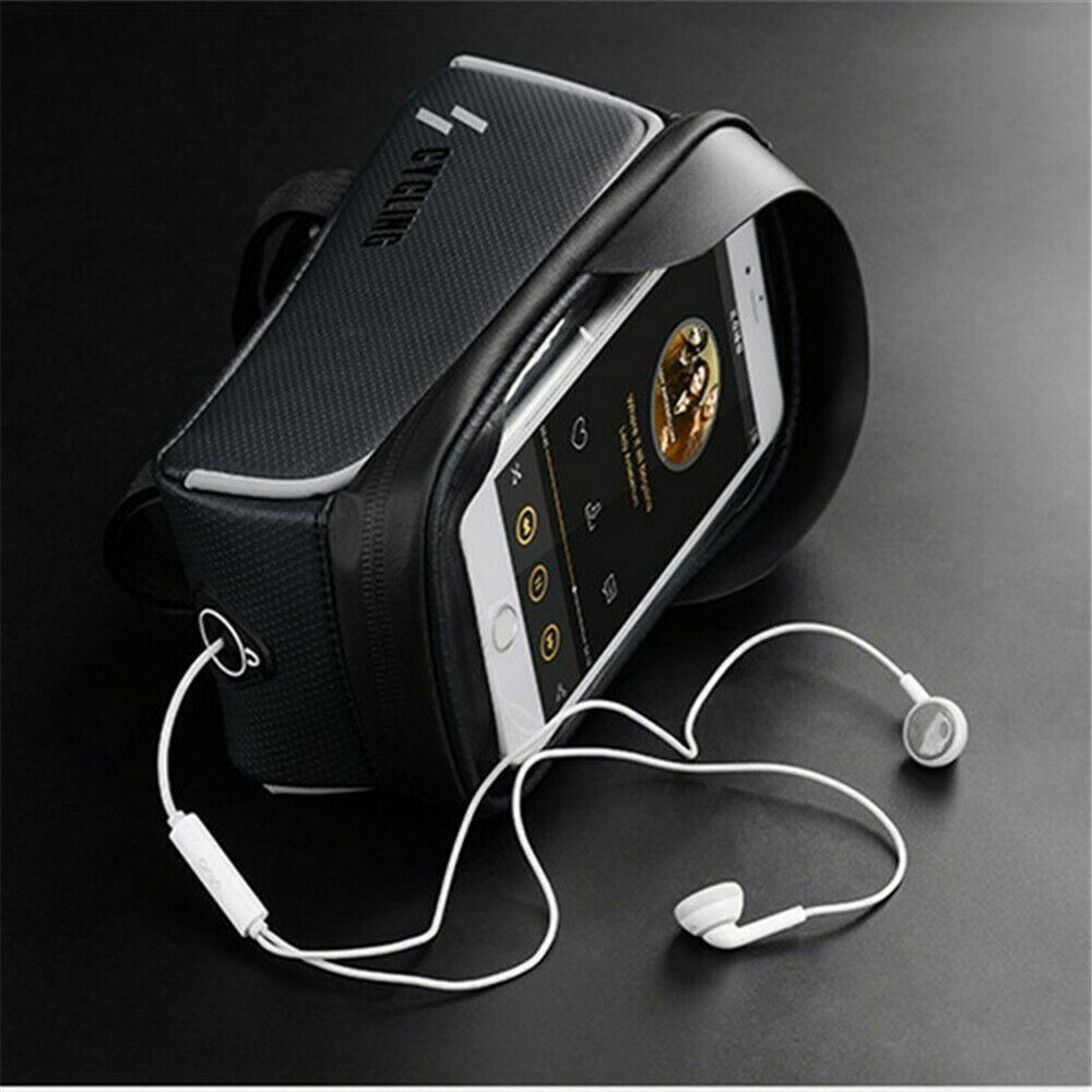 Waterproof Bicycle Top Tube Frame Bag Phone Holder MTB Cycling Accessory