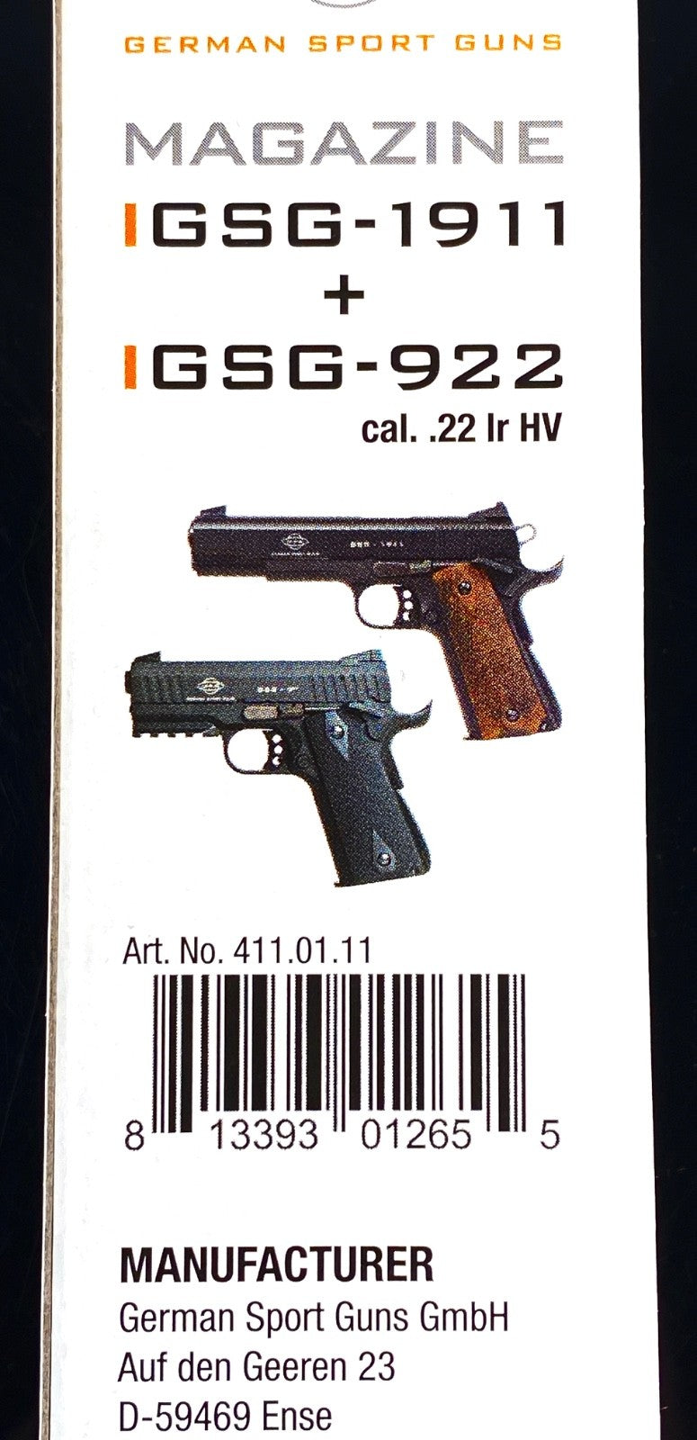 ATI 22 LR Magazine 10 Rounds for GSG 1911 922 & Sig Sauer Pistols - 3 Pack