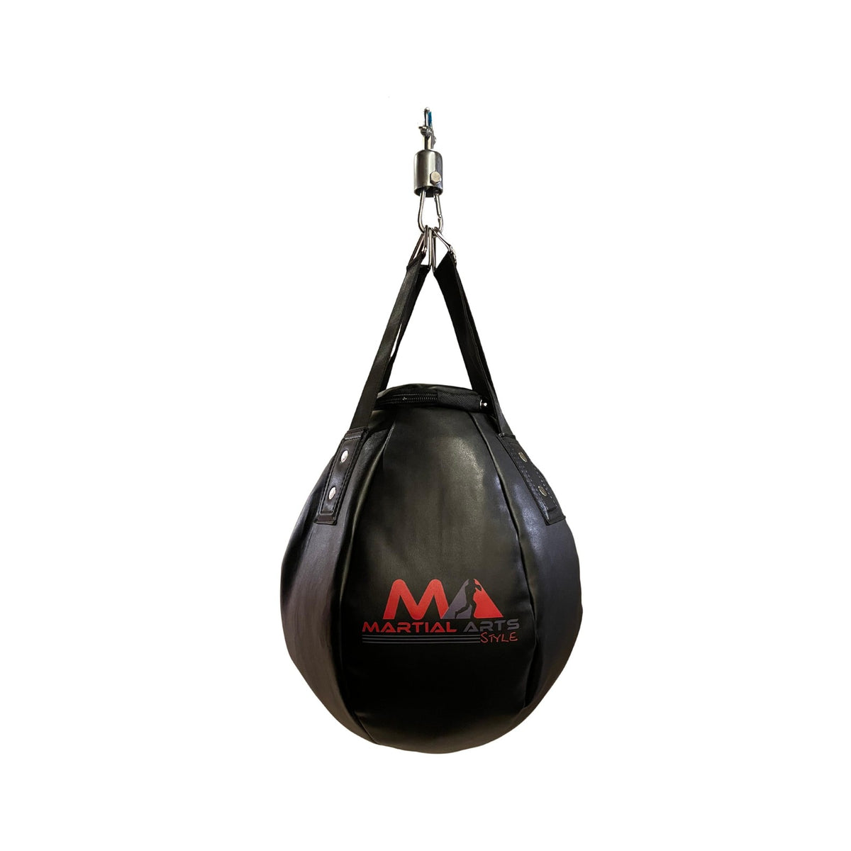 Professional Teardrop Punching Bag for Boxing & Martial Arts Training - 110 lbs, Black