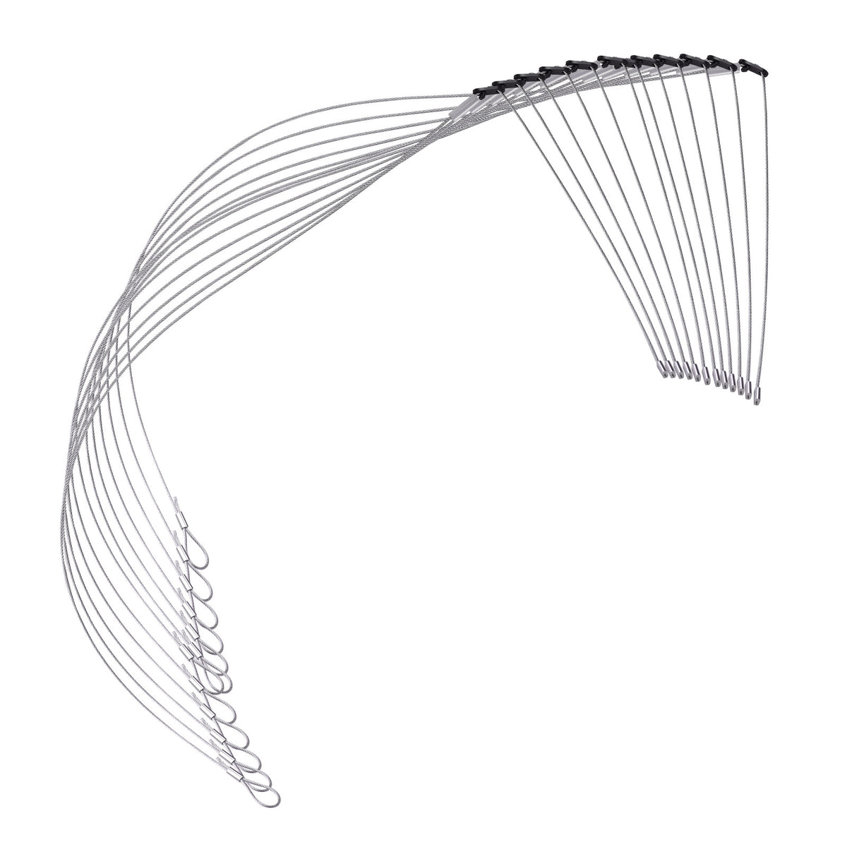 12 Pack Small Game Animal Snares - 36 Inch Copper Cable Trapping Lines