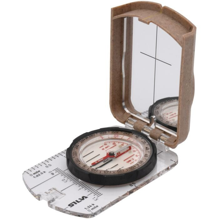 Sustainable Hiking Compass with Mirror Sight, Recycled Materials