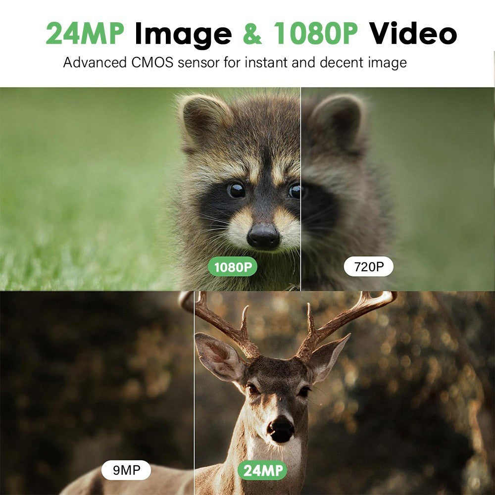 4-Pack 1080P Wildlife Trail Camera with Night Vision Waterproof Game Cam