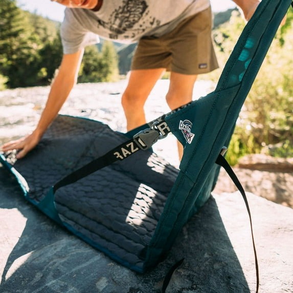 Camping Chair and Sleeping Pad Combo - Lightweight, Water-Resistant, Adjustable Straps