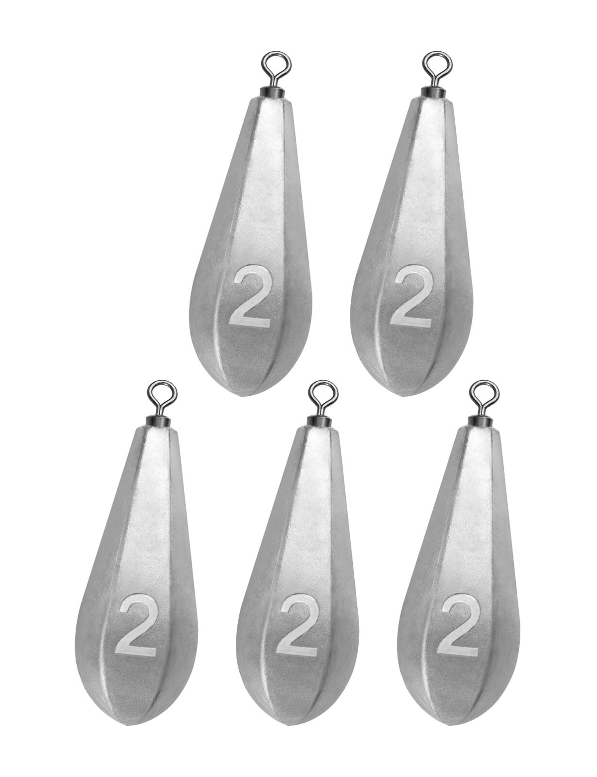 Saltwater Fishing Sinkers with Swivel for Deep Water Bottom Fishing - Multiple Sizes