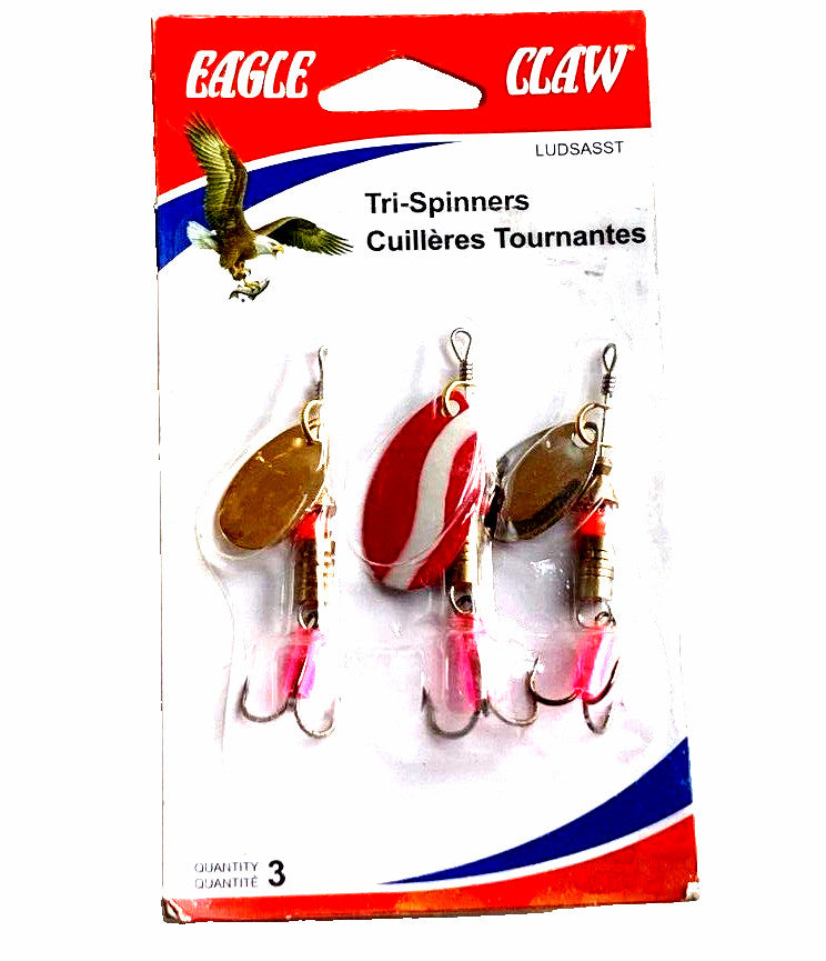 Fishing Spinnerbait Set - Assorted Tri-Spinner Lures for Freshwater & Saltwater Fishing
