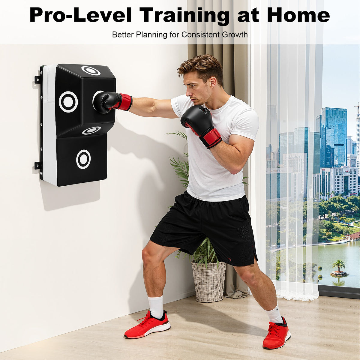 Wall Mount Boxing Target Heavy Bag for MMA Training Punching Practice