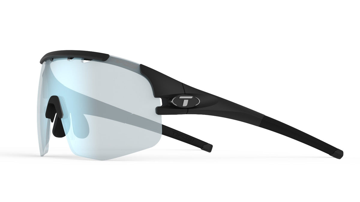 Sledge Lite Sunglasses with Photochromic Blue Mirror Lenses - Matte Black