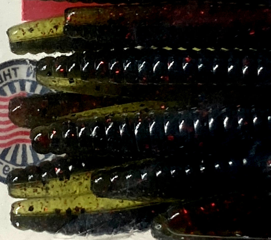 6-Inch Trick Worm Soft Plastic Bait for Fishing - 20 Count California 420
