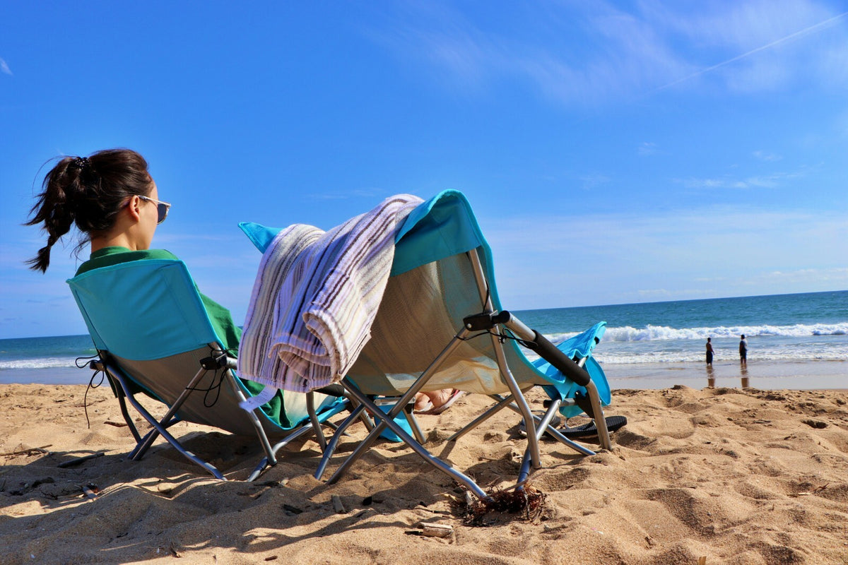 Folding Beach Chair for Adults - Lightweight Portable Camp Chair 1-Pack