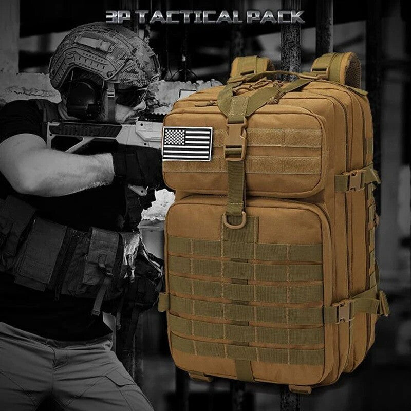 45L Tactical Military Backpack Large Rucksack for Camping Hiking Travel