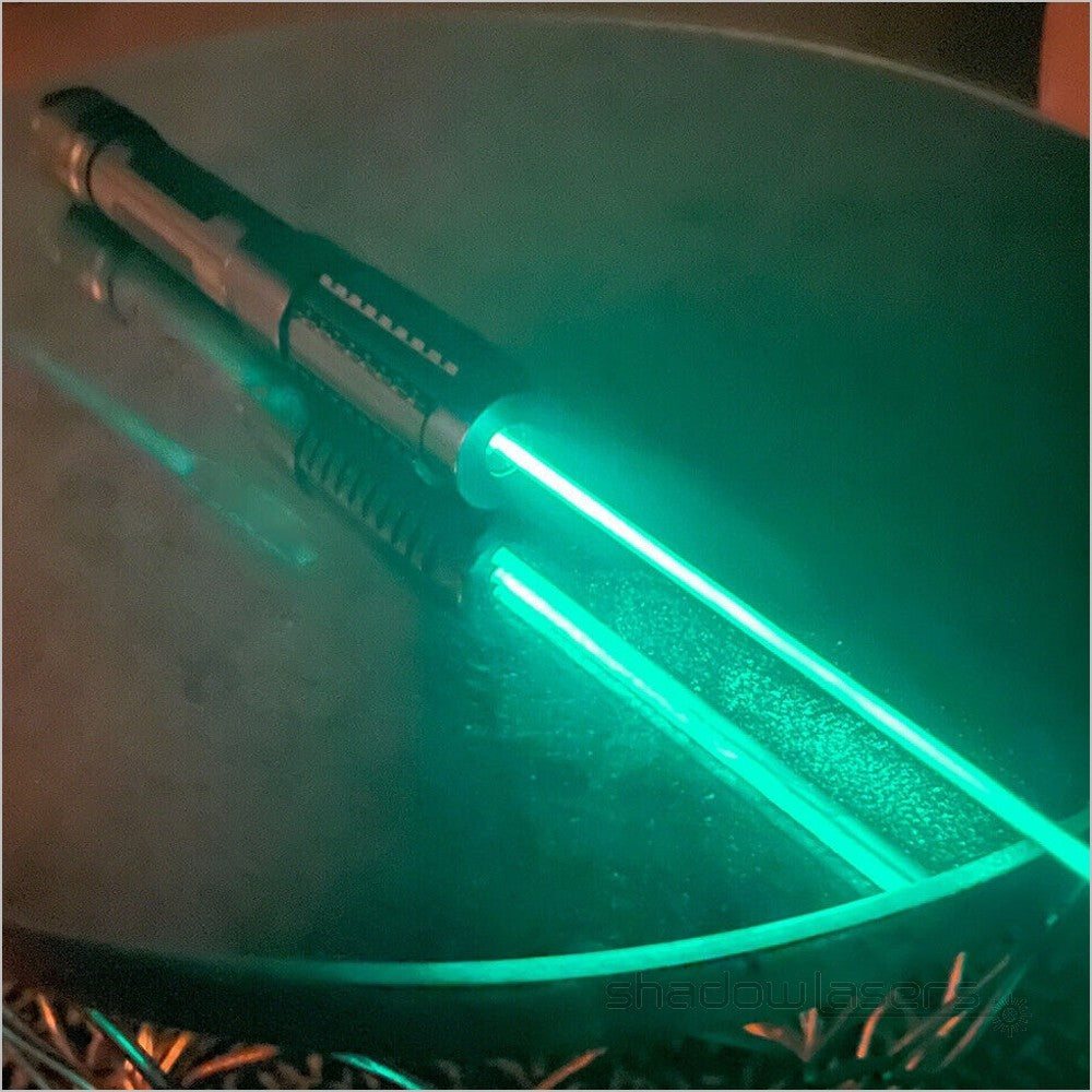 Adjustable Focus 488nm Cyan Handheld Laser Flashlight with Safety Goggles