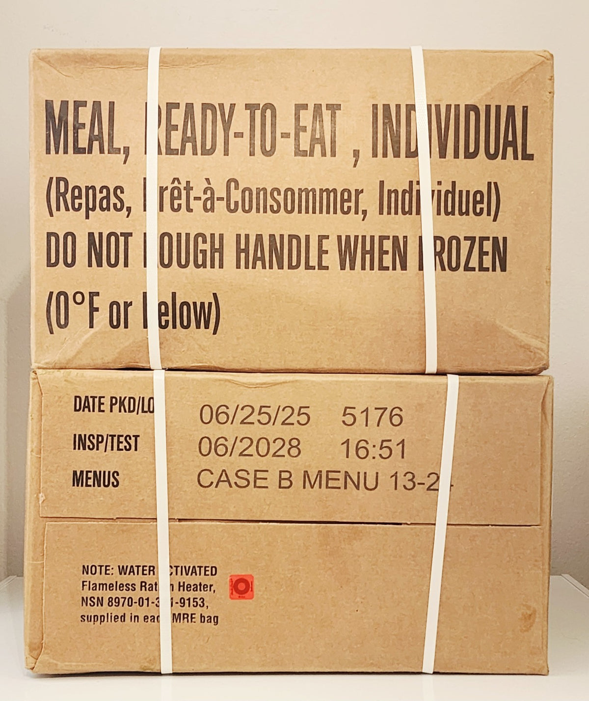 Military MRE Meals Ready To Eat Cases A & B - Long Shelf Life Camping & Outdoor Food
