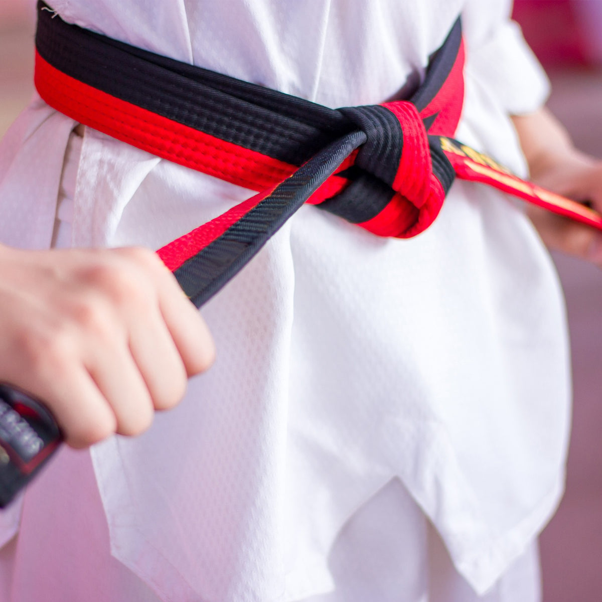 Martial Arts Belts for Taekwondo Training and Ranks - White Yellow Polyester 6Ft