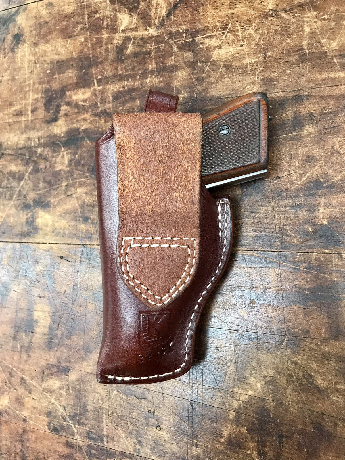 Walther PP PPK PPKS Holster with Spare Magazine Pouch - Vintage Design
