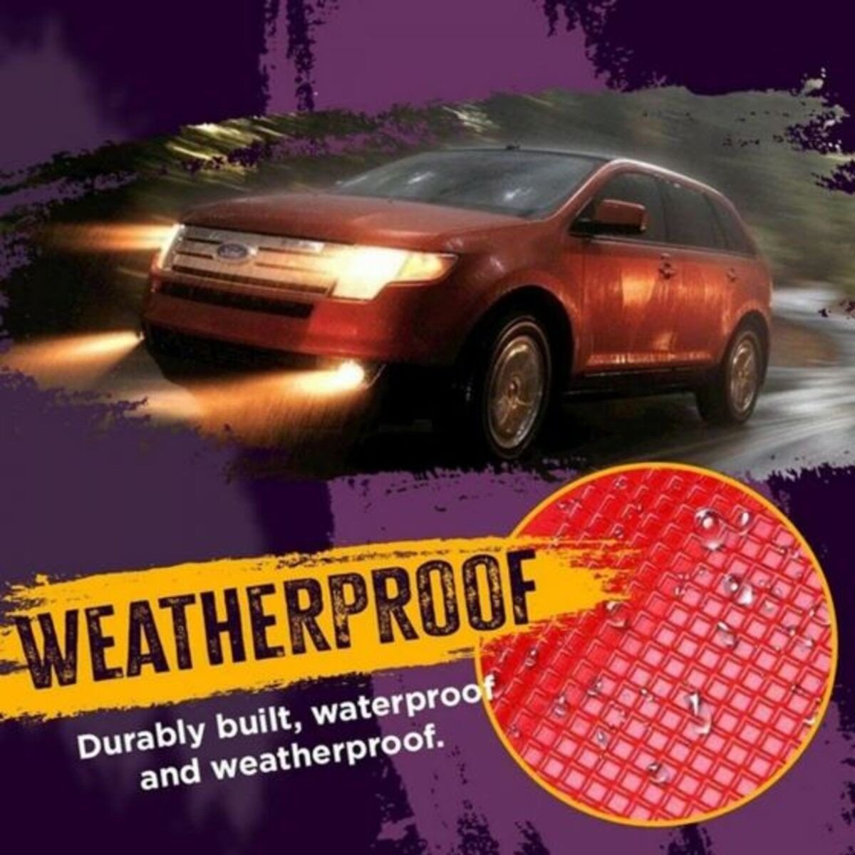 Car Light Crack Repair Film Set - 3 Red LED Light Films for Car Lights