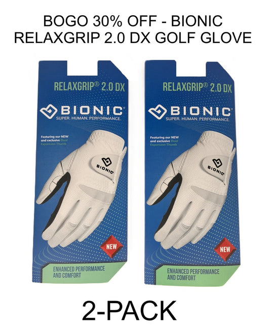 Golf Gloves RelaxGrip 2.0 DX Two Pack - Breathable, Flexible Fit