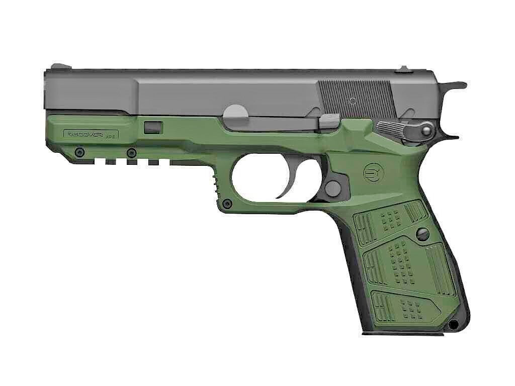 Recover Tactical HPC Grip and Rail System for Browning FN Hi Power - Lightweight, Easy Install, MIL-STD Rail