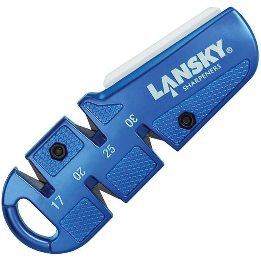 QuadSharp Knife Sharpener with Multi-Angle Slots & Ceramic Polishing Stone